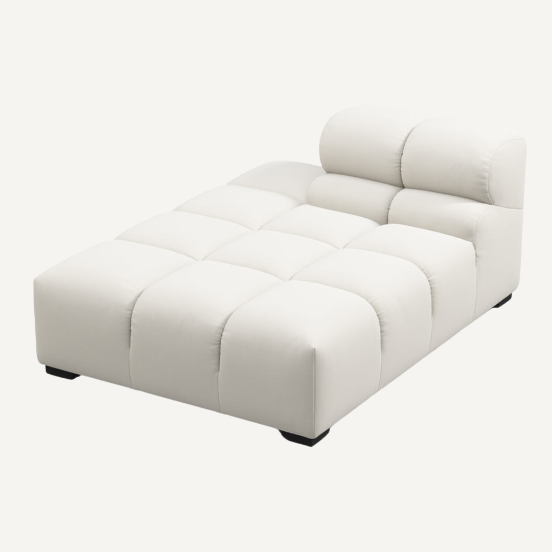 Long Chaise with Cut Backrest on Left for Tully Modular Sofa