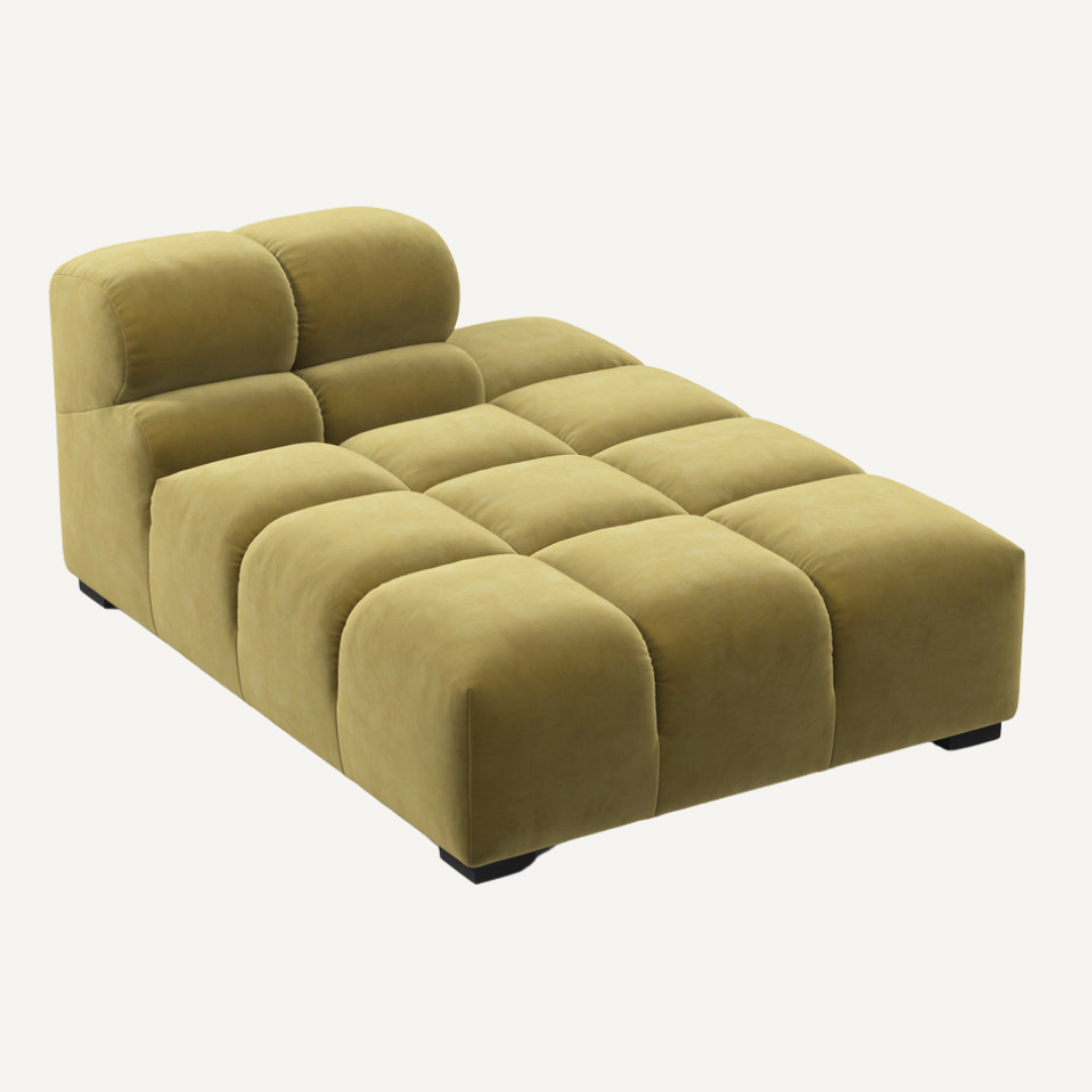Long Chaise with Cut Backrest on Right – Tully Modular Sofa