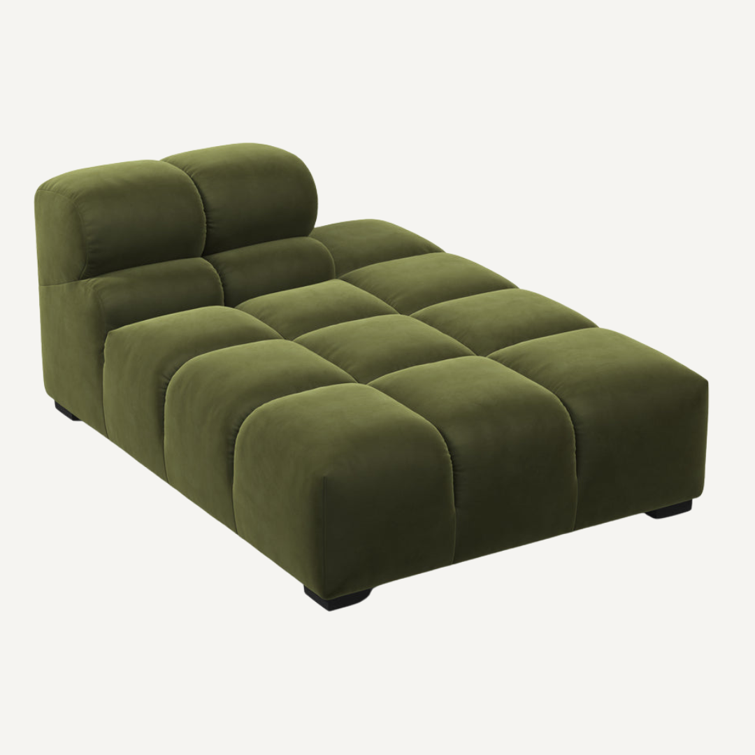 Long Chaise with Cut Backrest on Right – Tully Modular Sofa