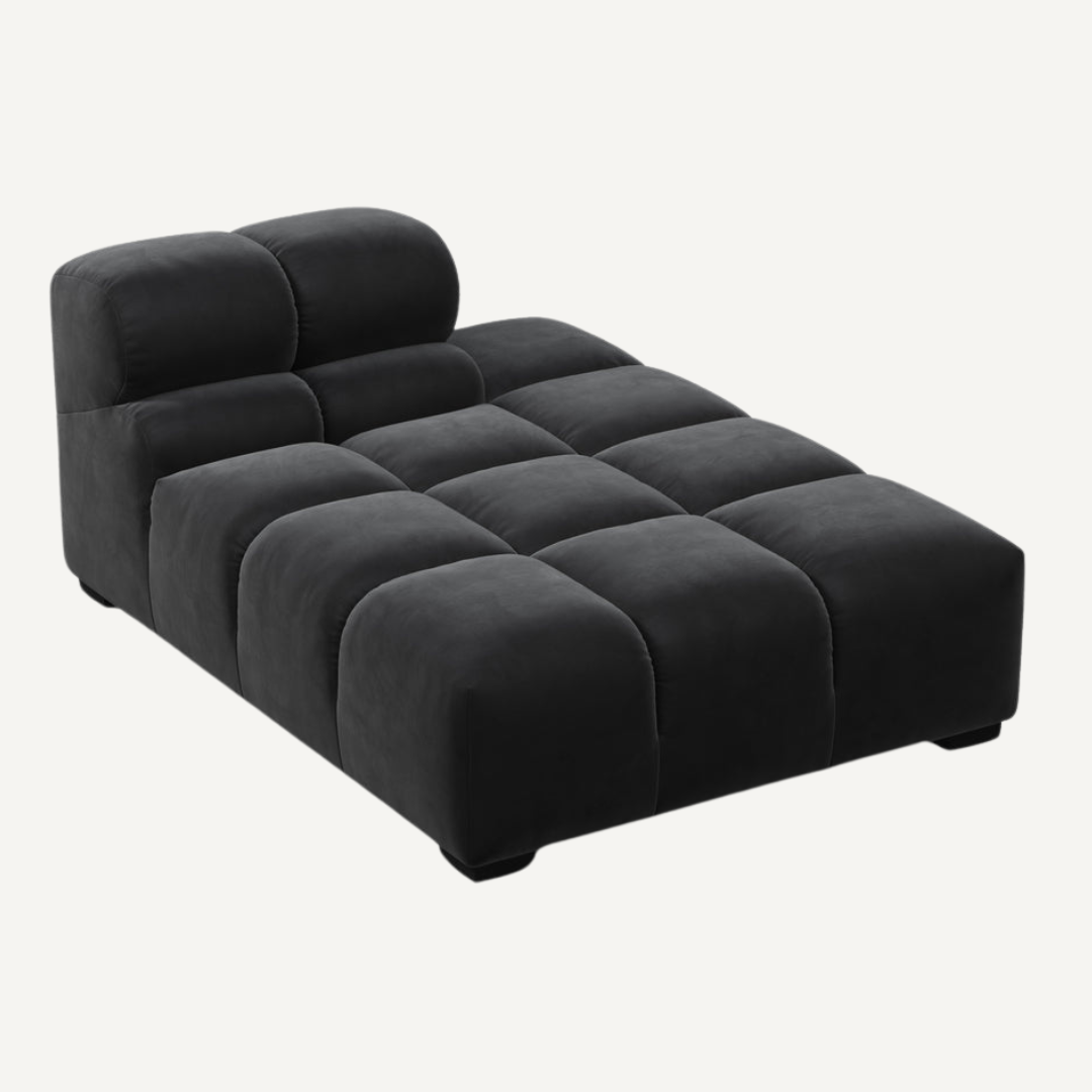 Long Chaise with Cut Backrest on Right – Tully Modular Sofa