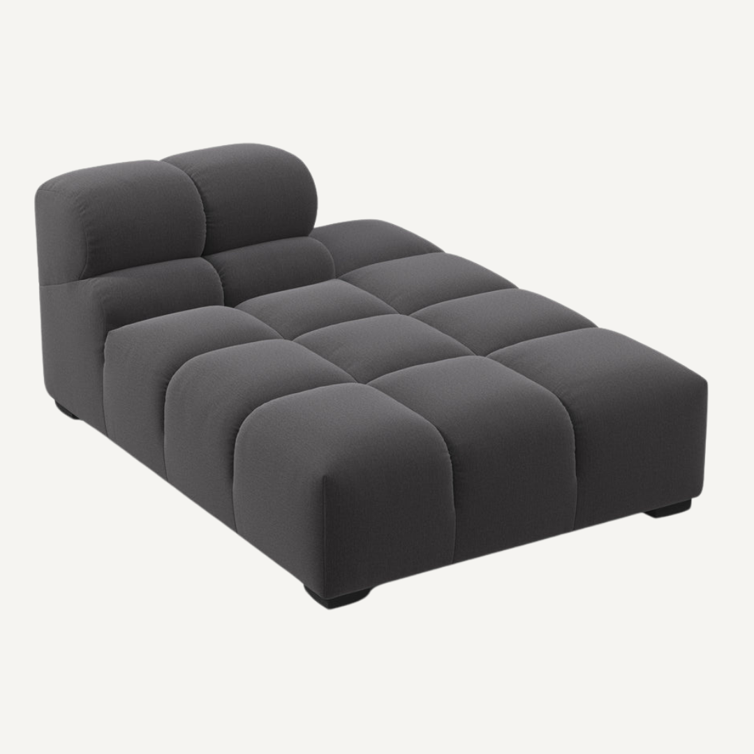 Long Chaise with Cut Backrest on Right – Tully Modular Sofa
