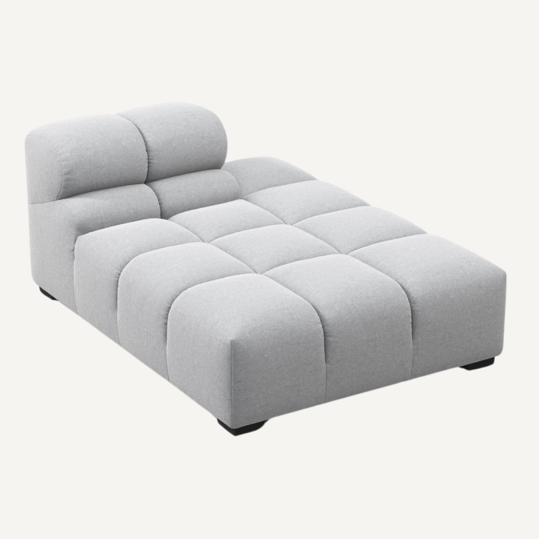 Long Chaise with Cut Backrest on Right – Tully Modular Sofa