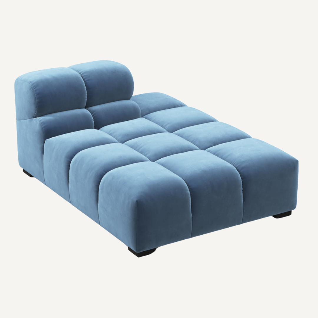 Long Chaise with Cut Backrest on Right – Tully Modular Sofa