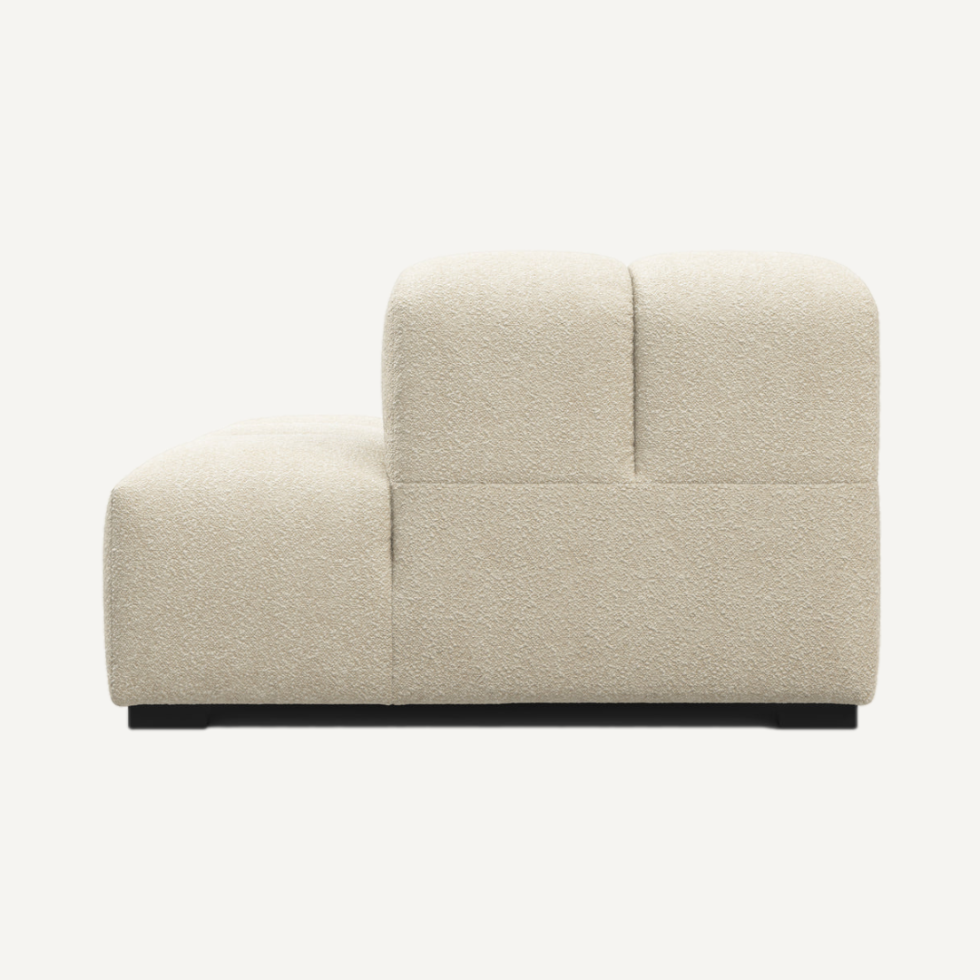 Long Chaise with Cut Backrest on Right – Tully Modular Sofa