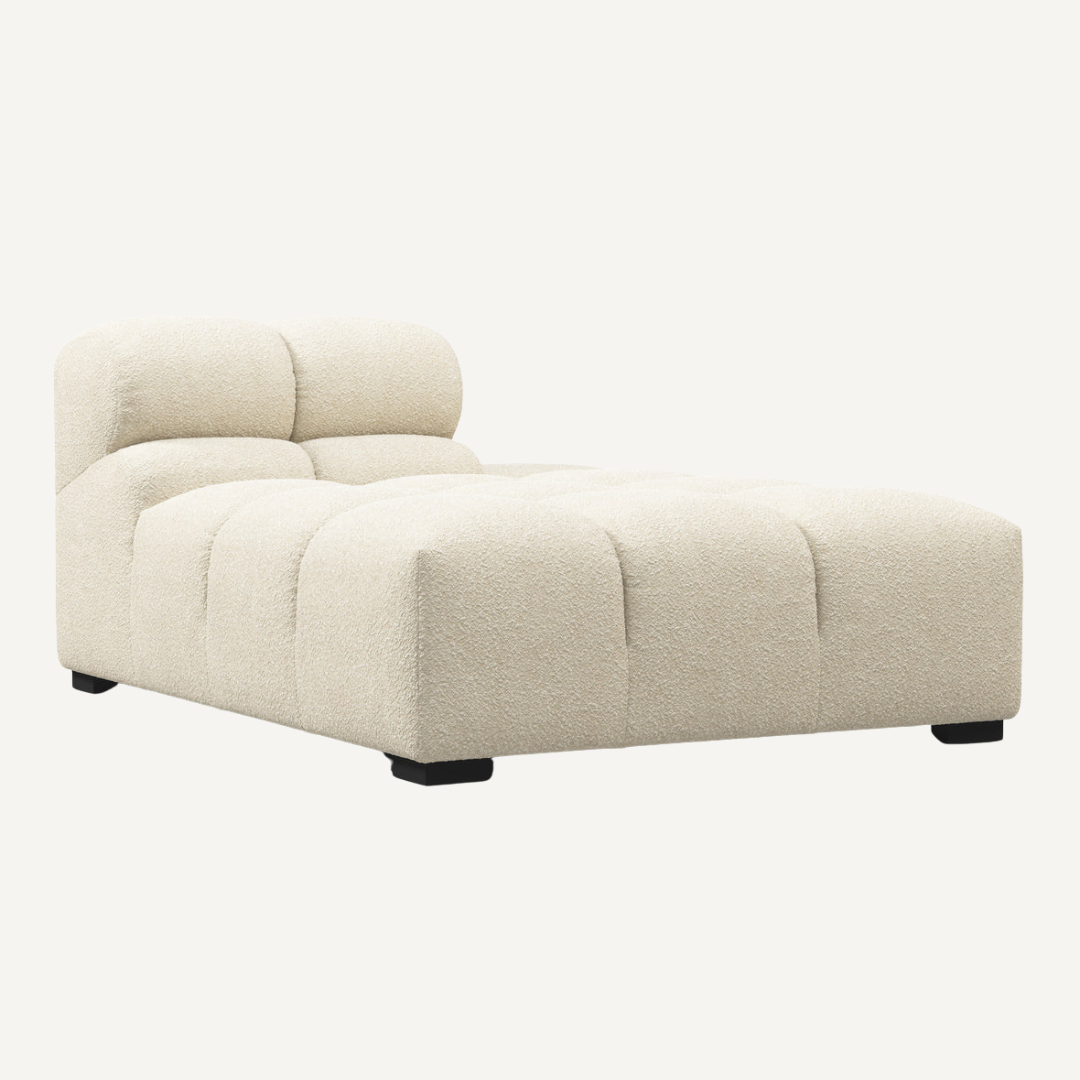 Long Chaise with Cut Backrest on Right – Tully Modular Sofa