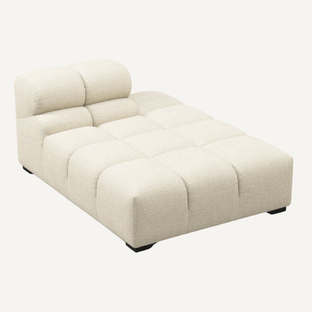 Long Chaise with Cut Backrest on Right – Tully Modular Sofa