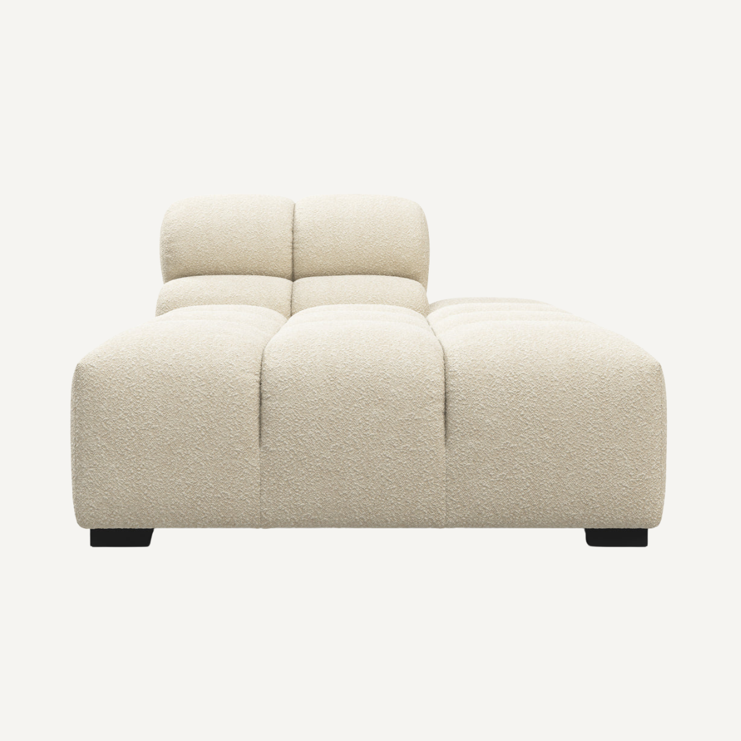 Long Chaise with Cut Backrest on Right – Tully Modular Sofa