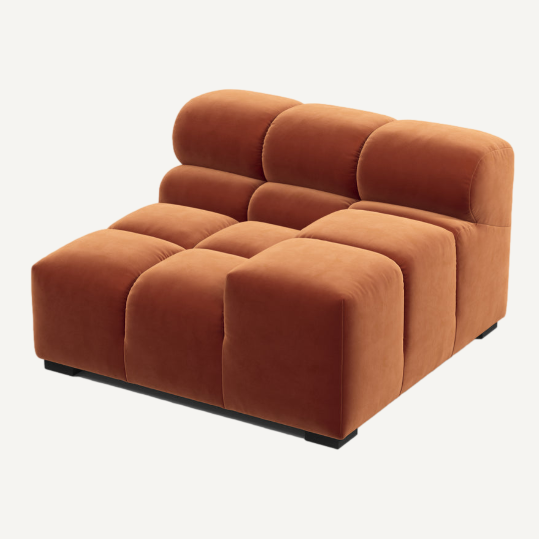 Left-Hand Low Armrest Corner Module for Tully Modular Sofa