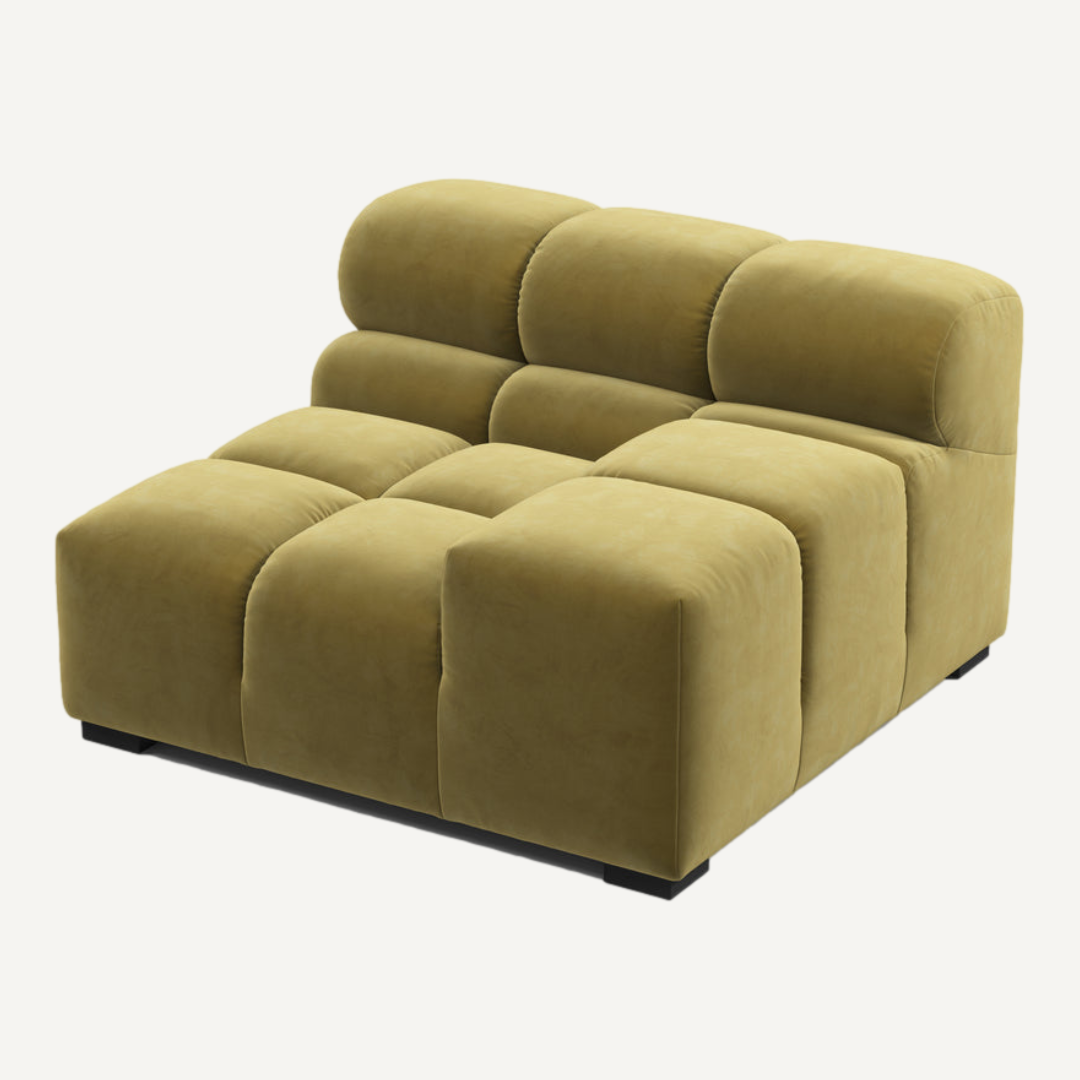 Left-Hand Low Armrest Corner Module for Tully Modular Sofa