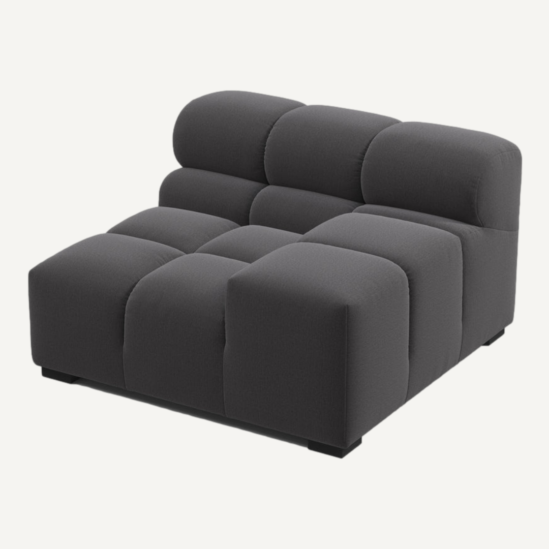 Left-Hand Low Armrest Corner Module for Tully Modular Sofa