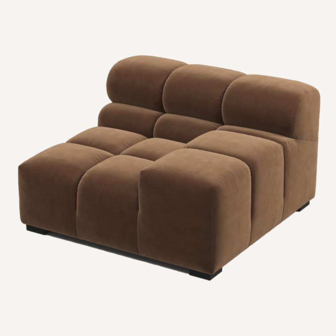 Left-Hand Low Armrest Corner Module for Tully Modular Sofa