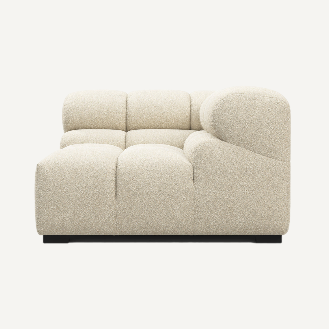 Left-Hand High Armrest Corner Module for Tully Modular Sofa