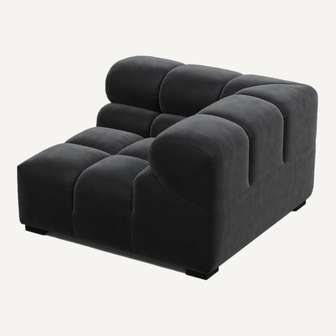 Left-Hand High Armrest Corner Module for Tully Modular Sofa