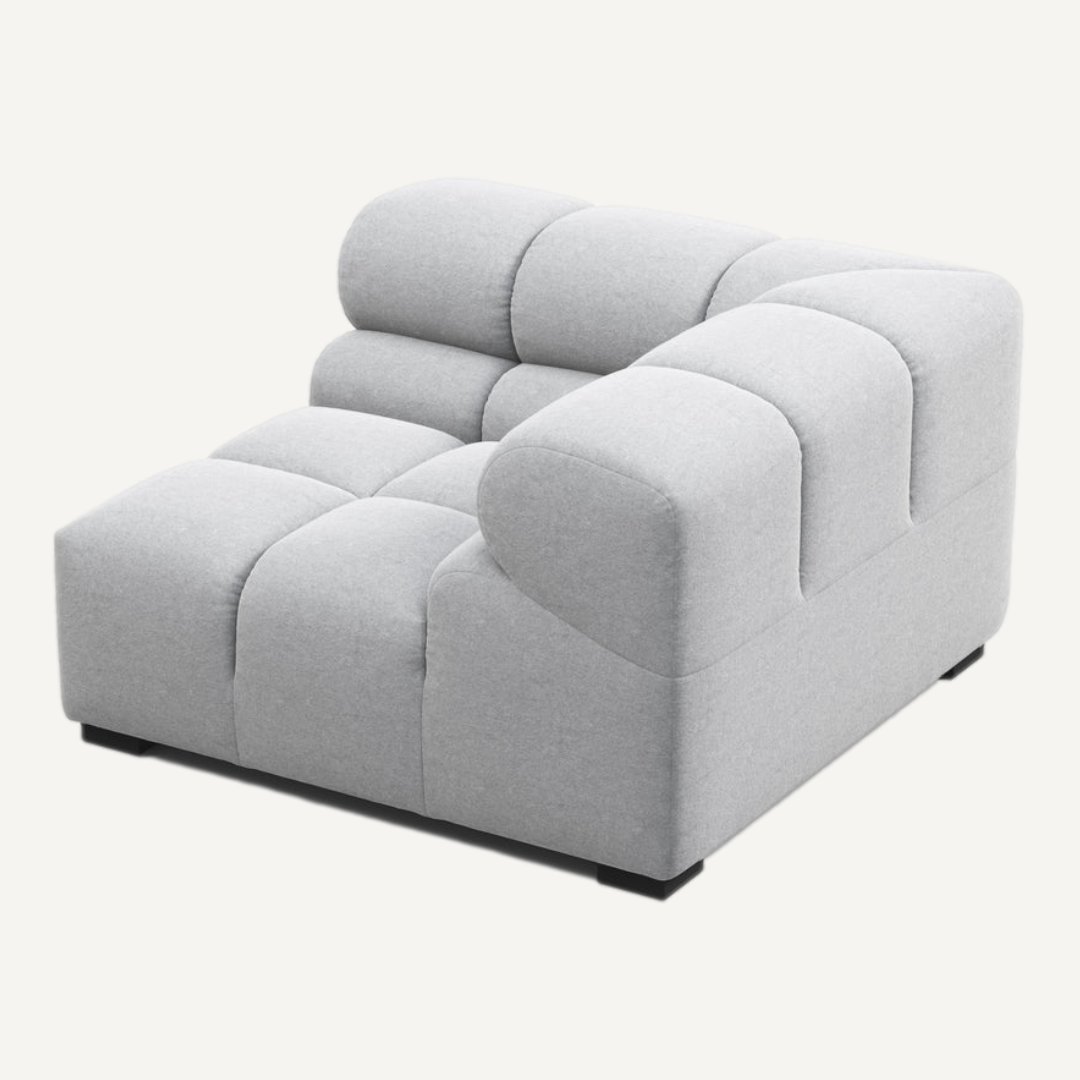 Left-Hand High Armrest Corner Module for Tully Modular Sofa
