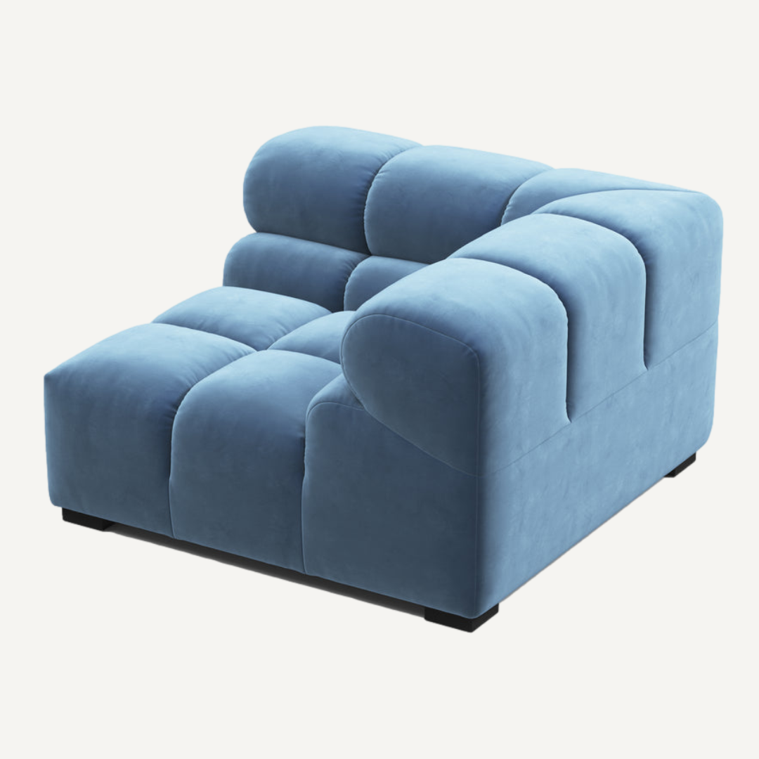 Left-Hand High Armrest Corner Module for Tully Modular Sofa