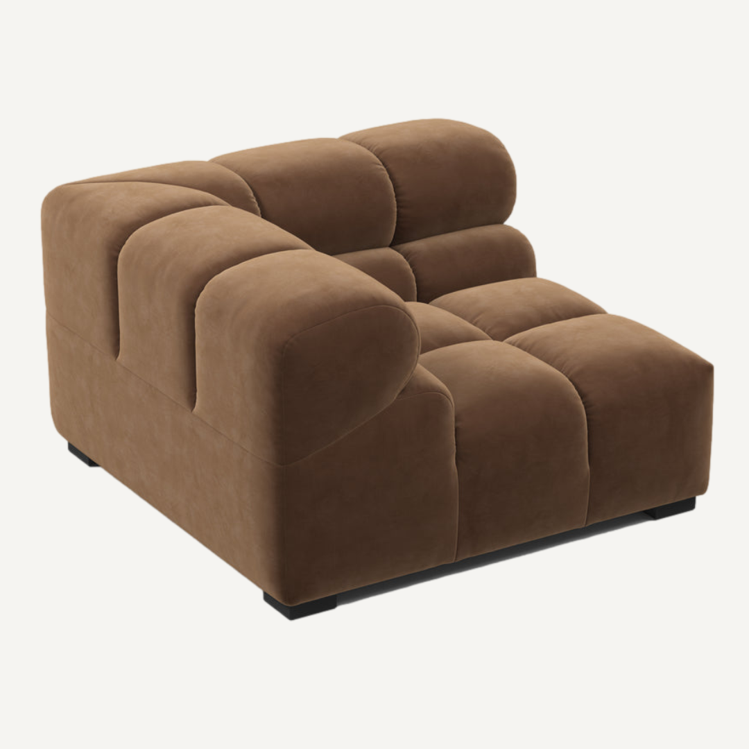Right-Hand High Armrest Corner Module for Tully Modular Sofa