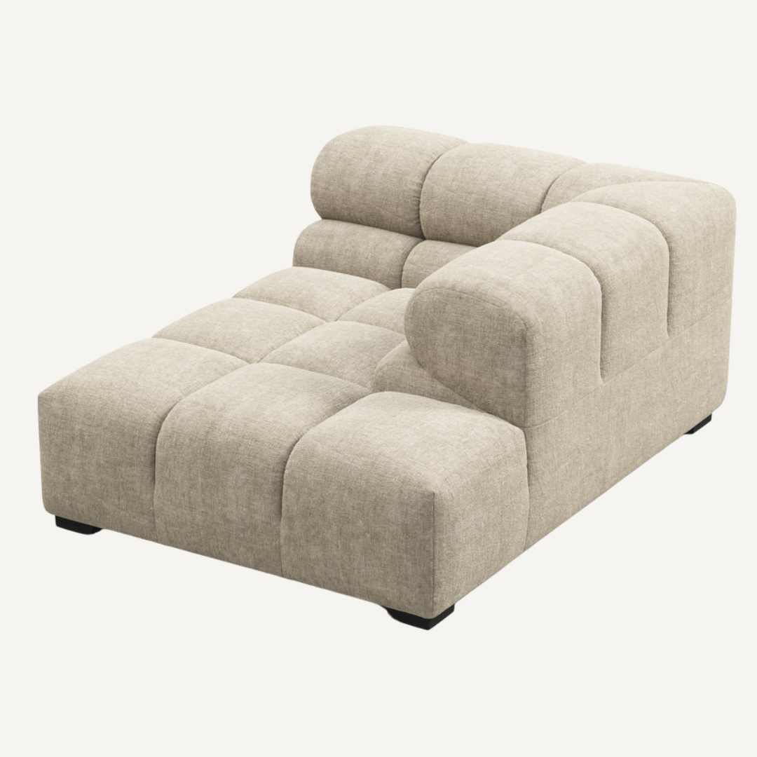 Standard Chaise with Left High Armrest for Tully Corner Sofa