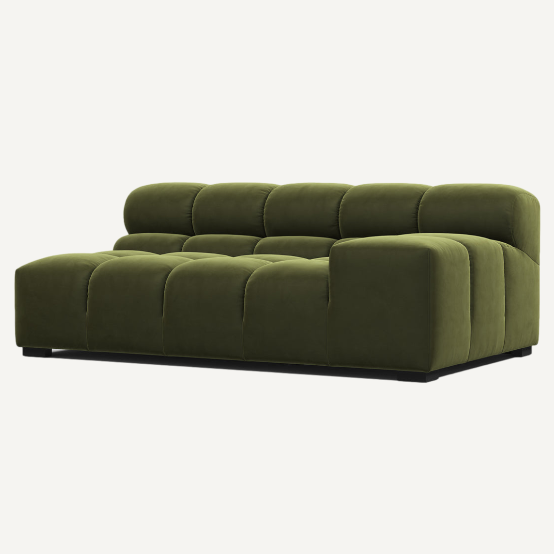 Extra Long Corner with Left Low Armrest for Tully Modular Sofa