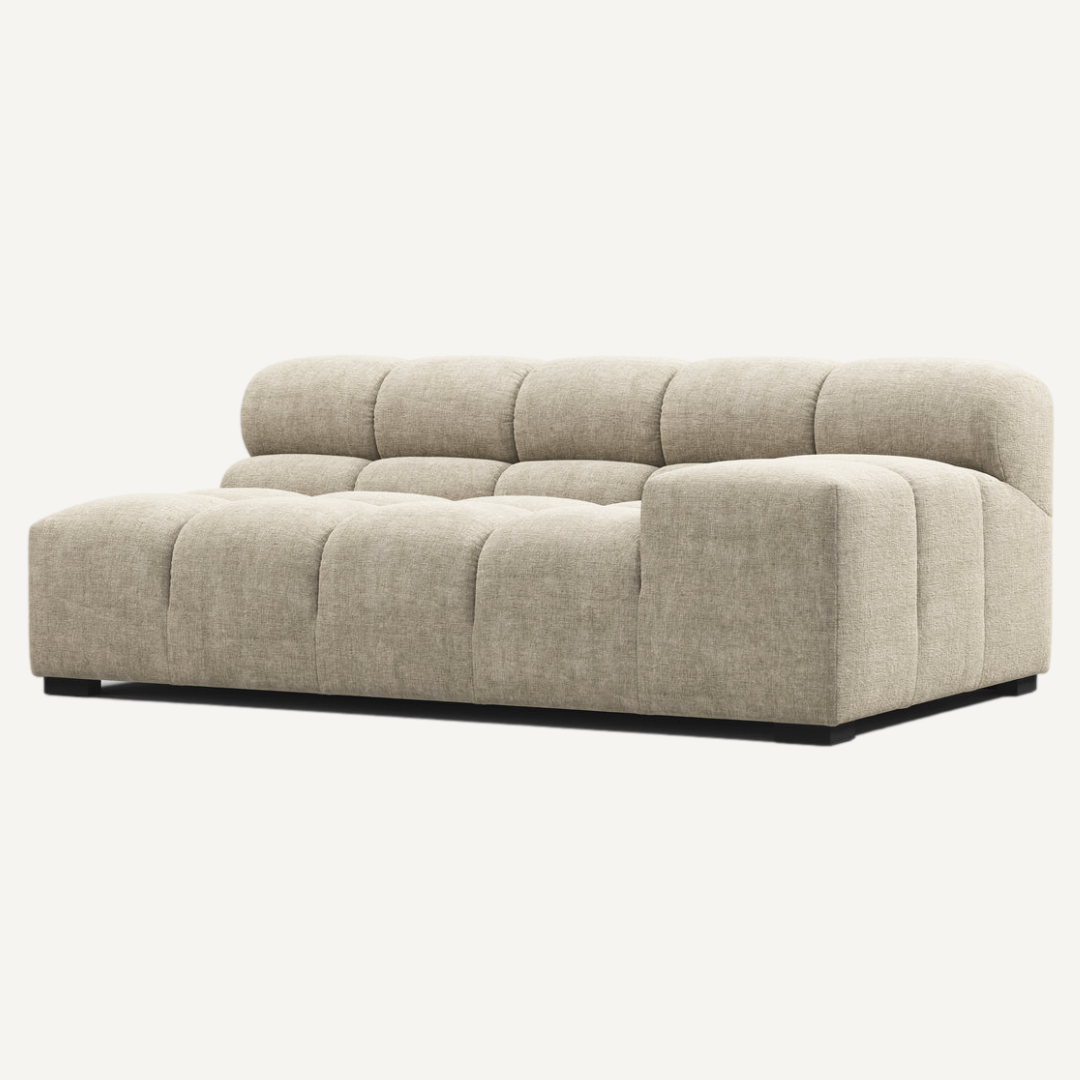 Extra Long Corner with Left Low Armrest for Tully Modular Sofa