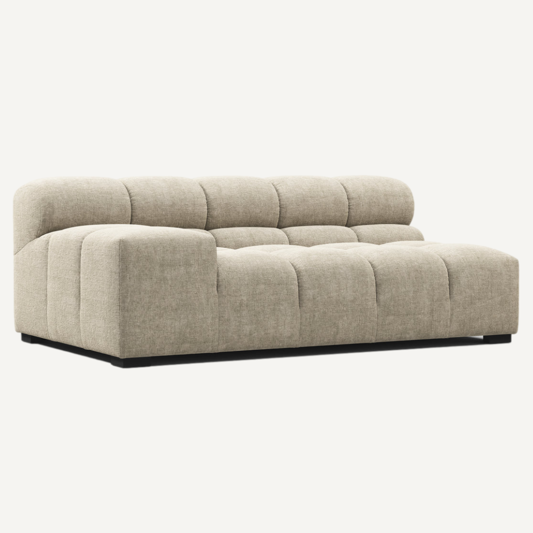 Extra Long Corner with Right Low Armrest for Tully Modular Sofa
