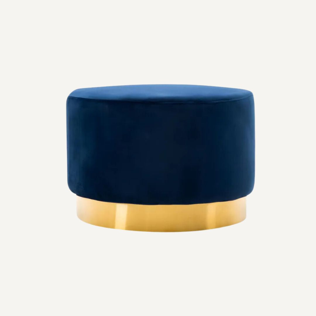 The Velvet and Brass Oscar Ottoman