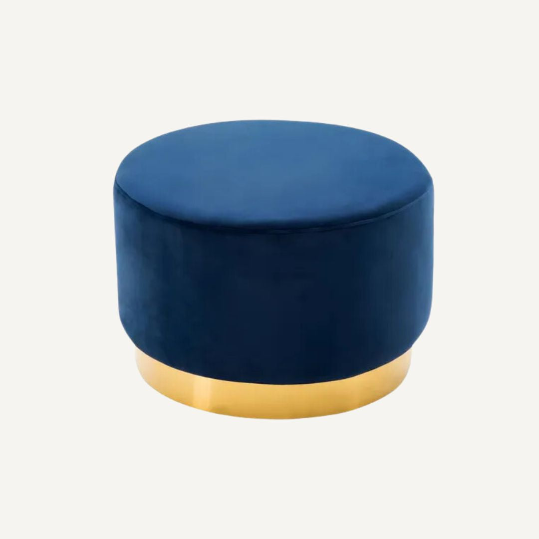 The Velvet and Brass Oscar Ottoman