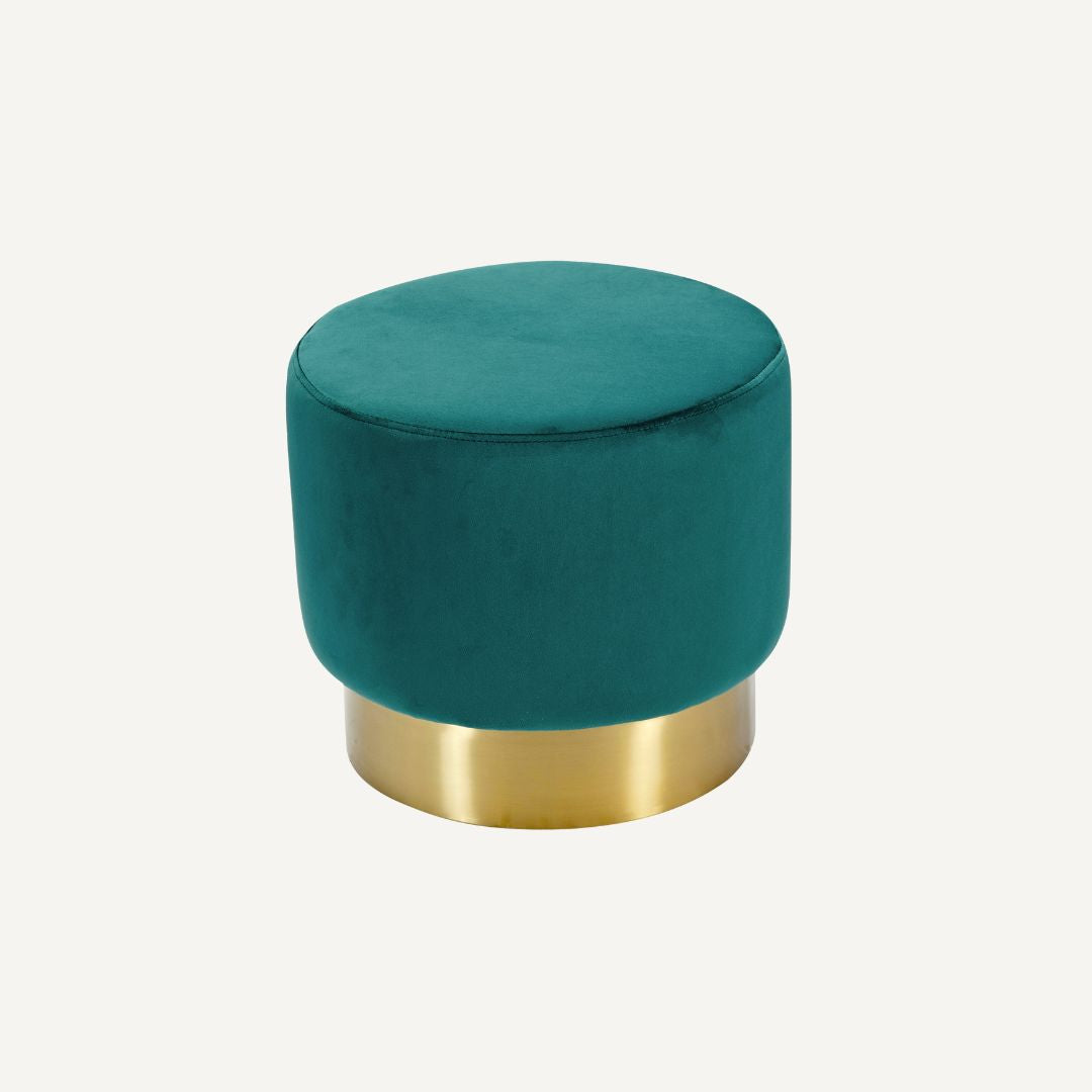 The Velvet and Brass Oscar Ottoman