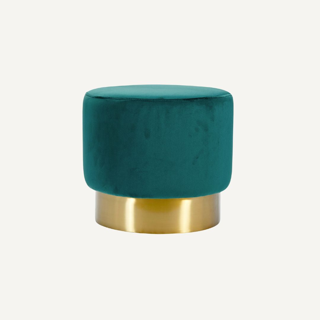The Velvet and Brass Oscar Ottoman