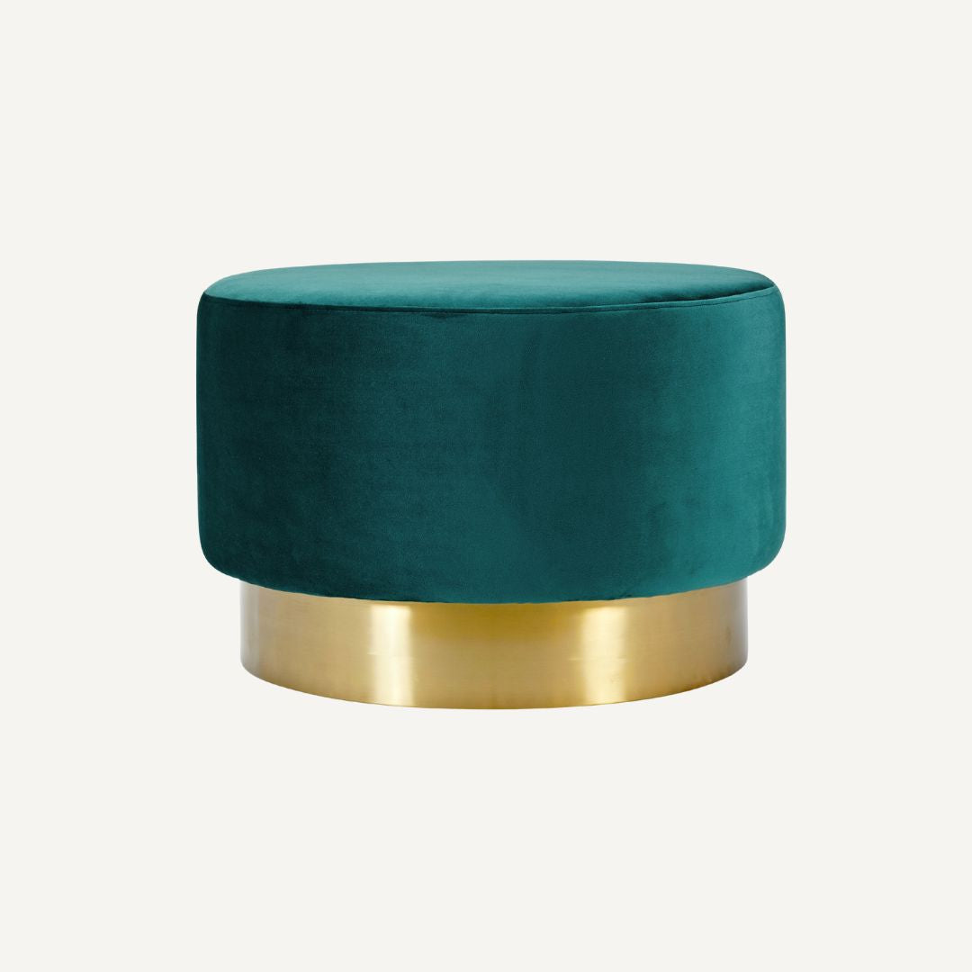 The Velvet and Brass Oscar Ottoman