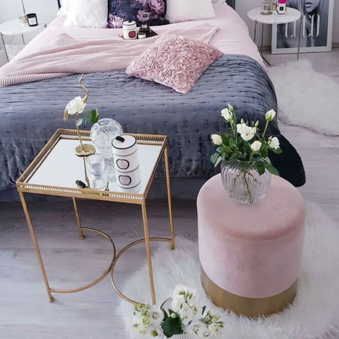 The Velvet and Brass Oscar Ottoman