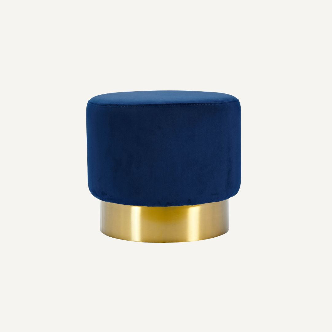 The Velvet and Brass Oscar Ottoman