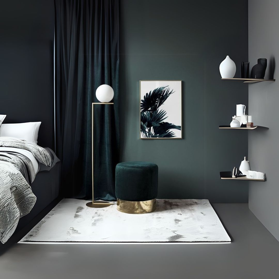 The Velvet and Brass Oscar Ottoman