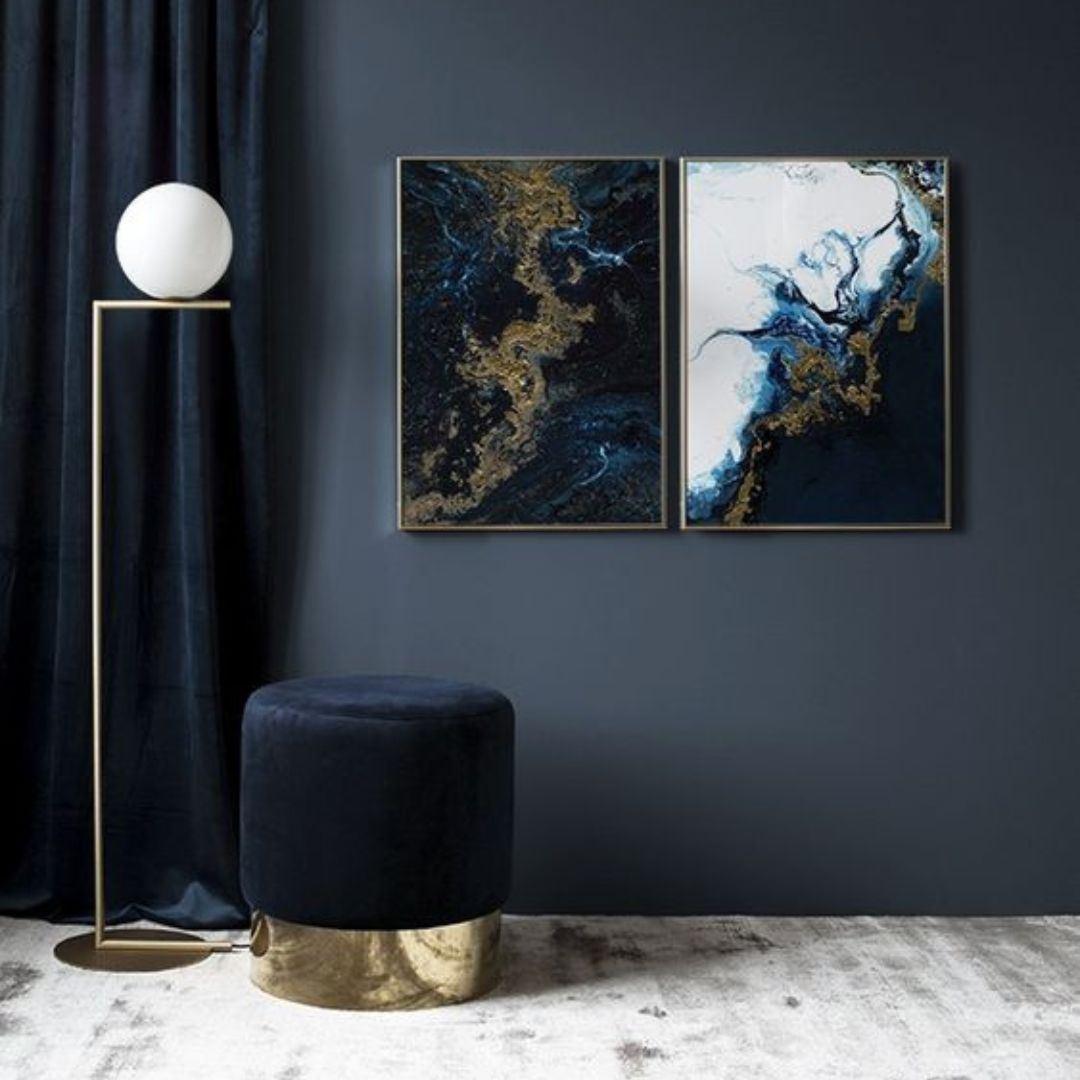 The Velvet and Brass Oscar Ottoman