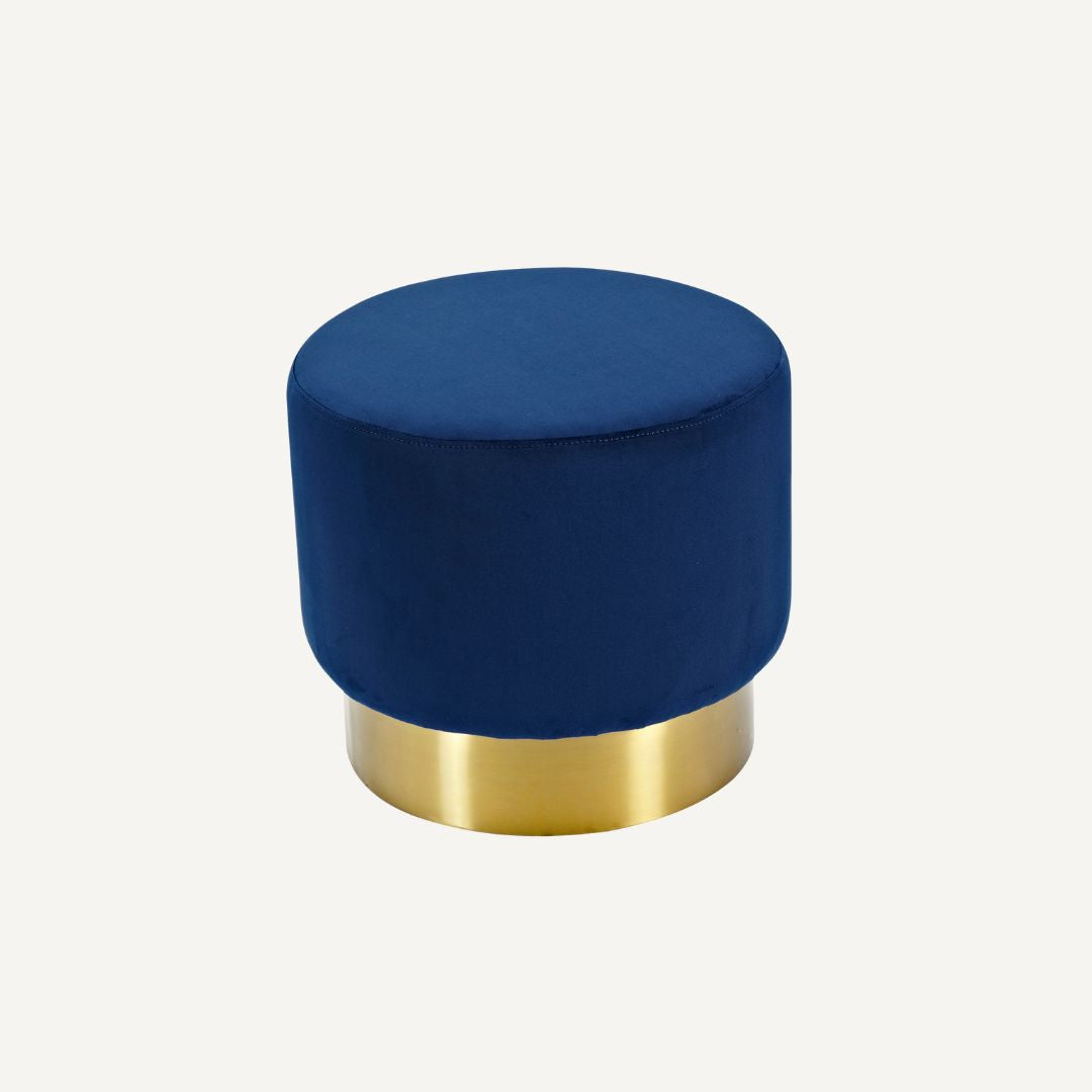 The Velvet and Brass Oscar Ottoman