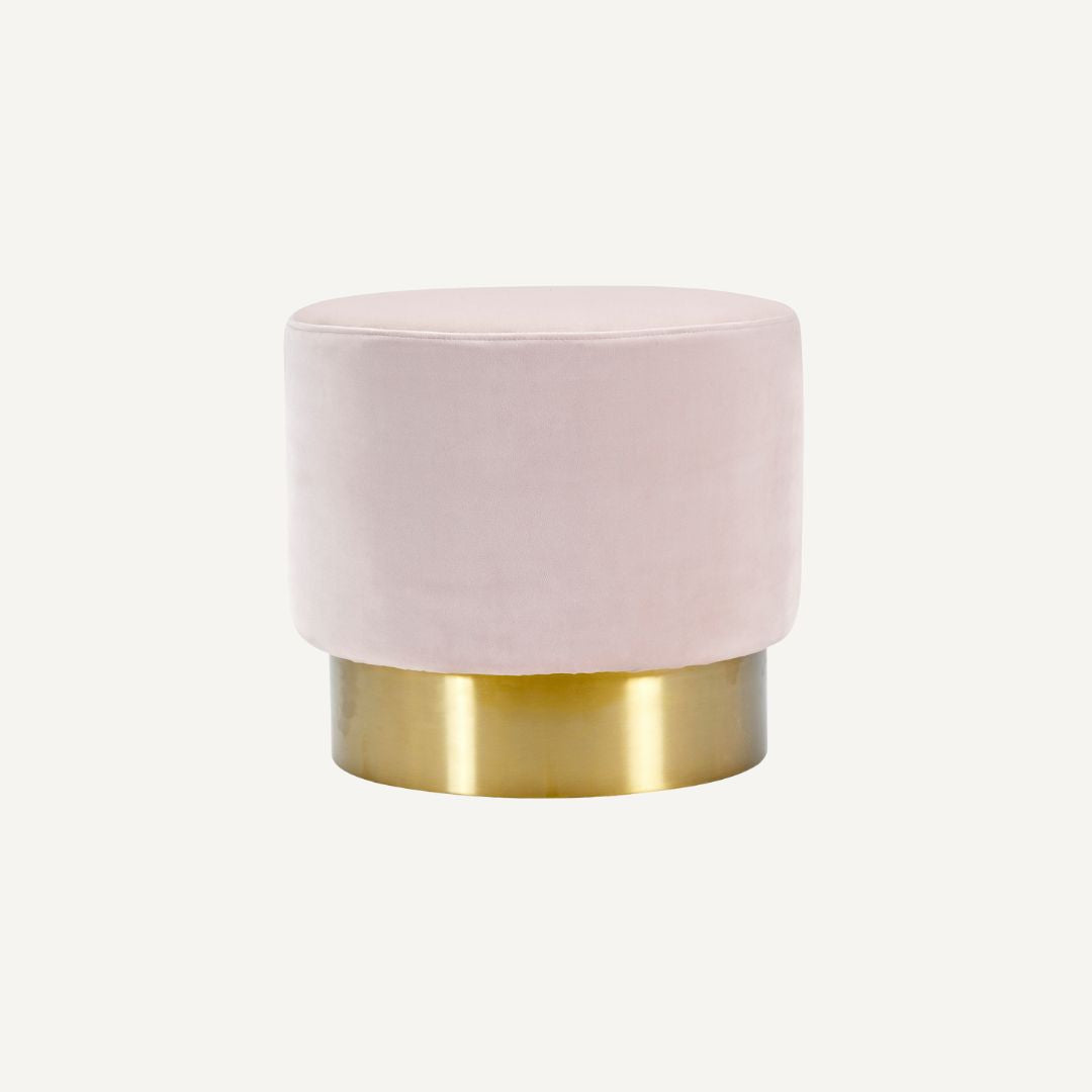 The Velvet and Brass Oscar Ottoman