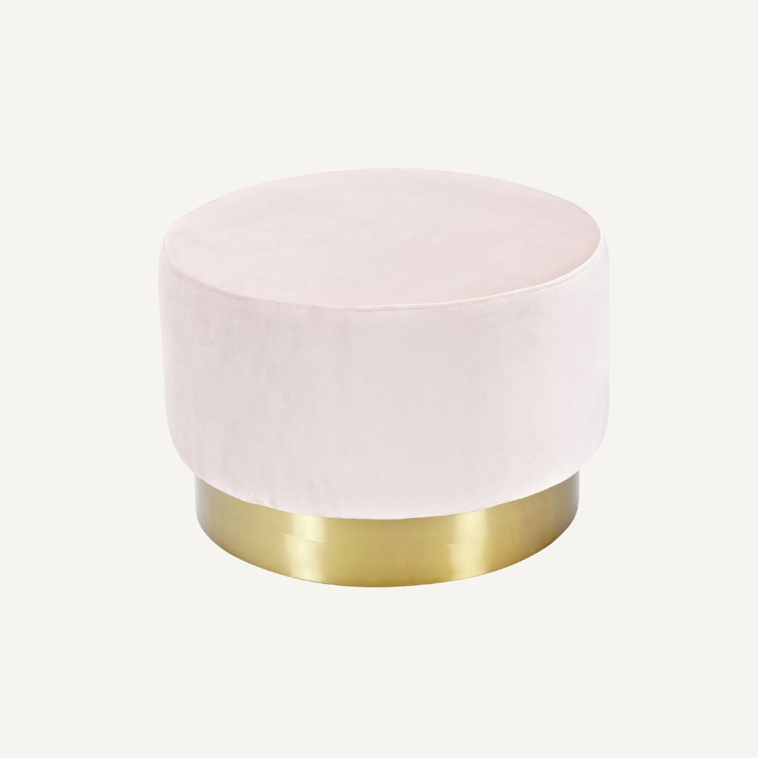 The Velvet and Brass Oscar Ottoman