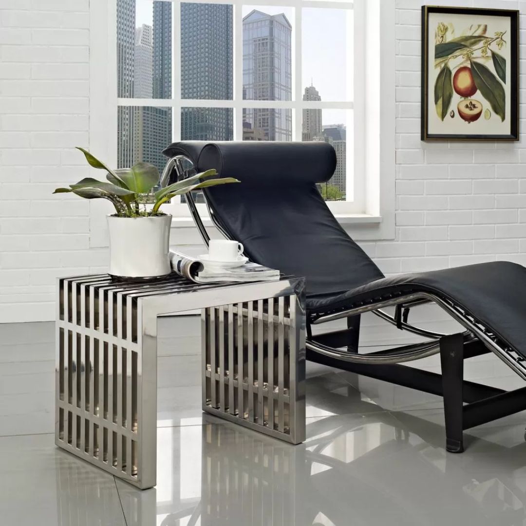 Valentino Steel Bench 1 seater