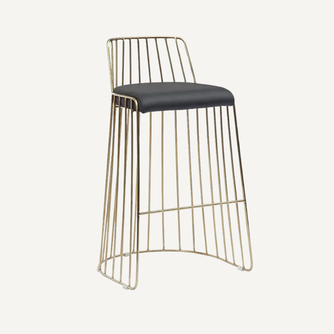 Veil Bar stool with backrest - 65 cm