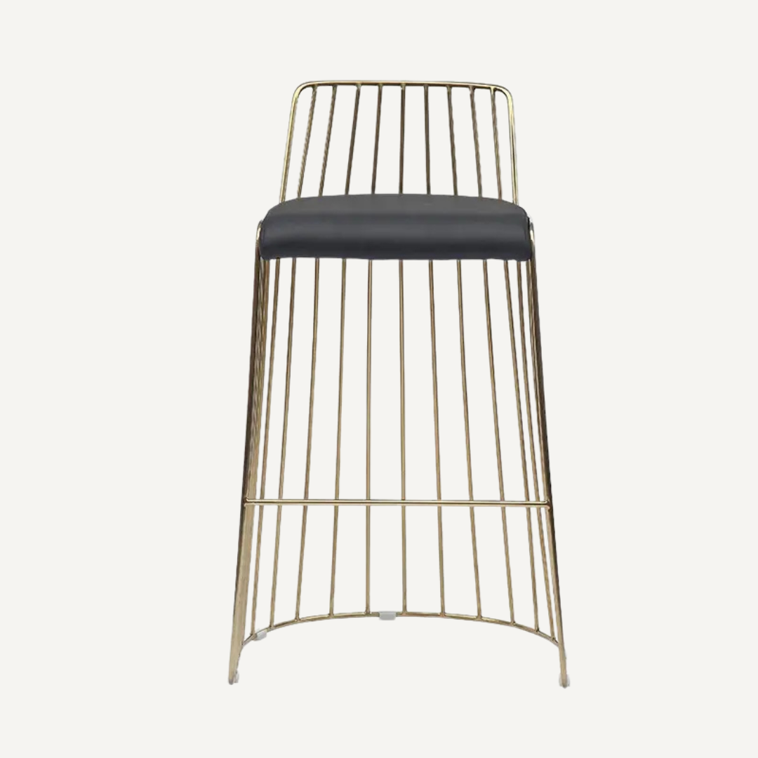 Veil Bar stool with backrest - 65 cm