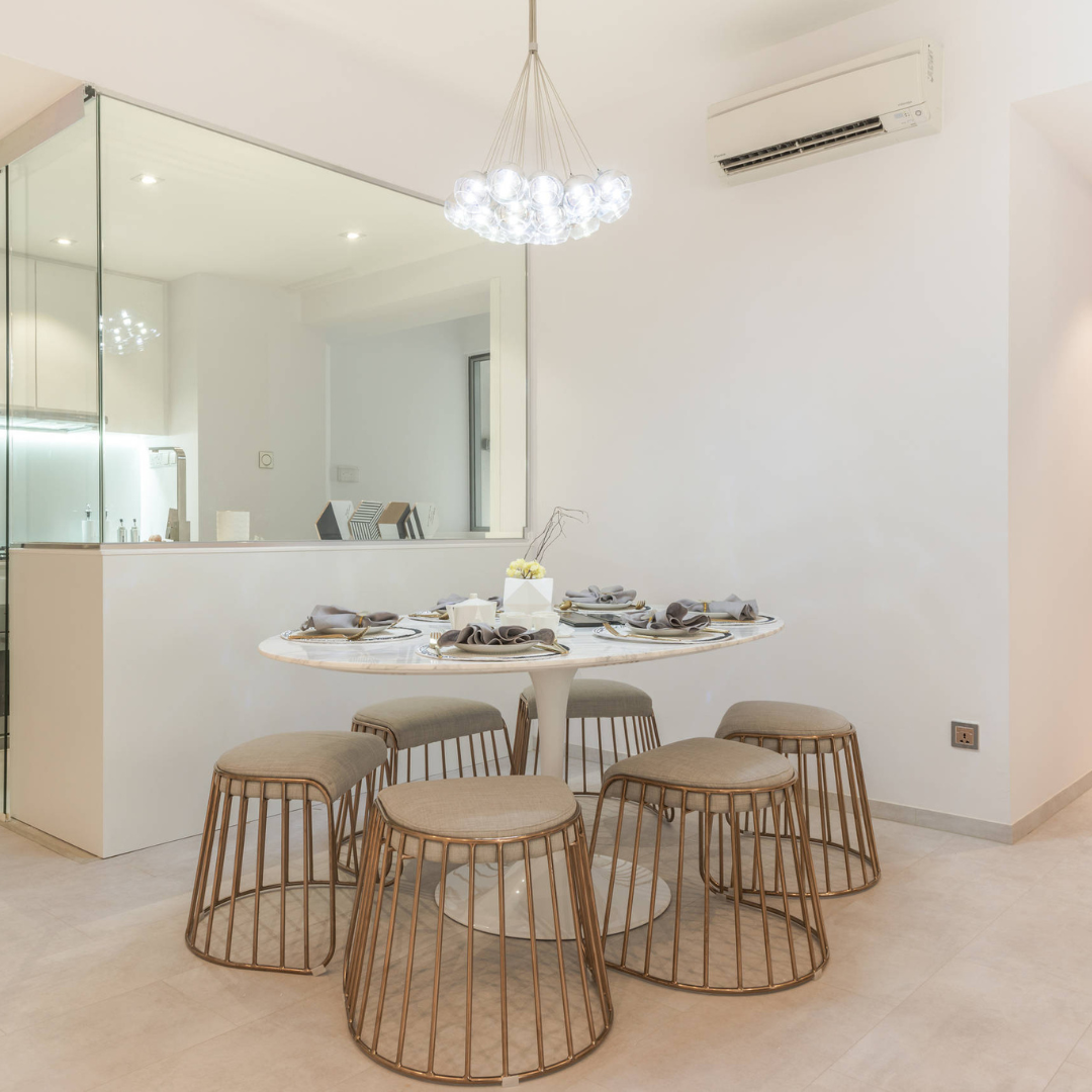 Veil Bar Stool Without Armrest - 45 cm