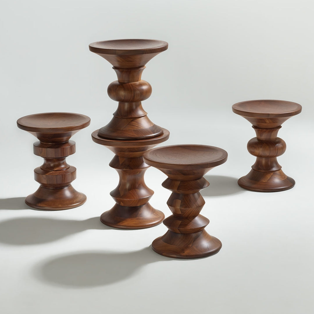 Walnut Stool Triplet