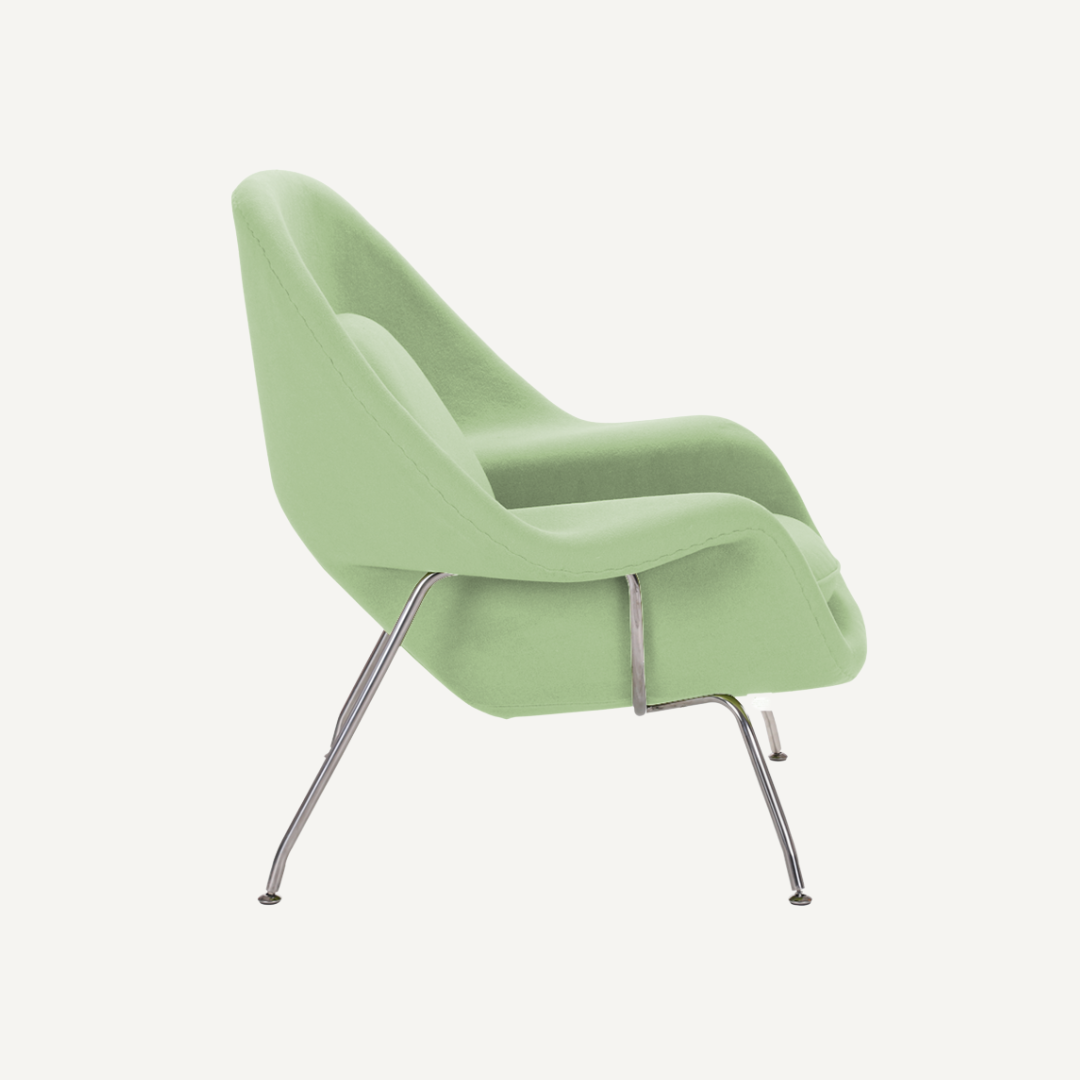 Womb armchair with Footrest