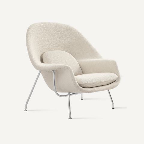 Womb armchair with Footrest